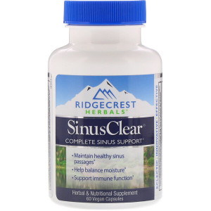 <img alt="RidgeCrest Herbals, Sinus Clear, 60 Vegan Capsules" title="RidgeCrest Herbals, Sinus Clear, 60 Vegan Capsules,355724005870"