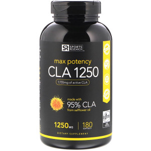 <img alt="Sports Research, CLA 1250, Max Potency, 1250 mg, 180 Softgels" title="Sports Research, CLA 1250, Max Potency, 1250 mg, 180 Softgels,023249010524"