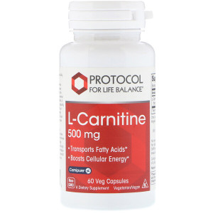 <img alt="Protocol for Life Balance, L-Carnitine, 500 mg, 60 Veg Capsules" title="Protocol for Life Balance, L-Carnitine, 500 mg, 60 Veg Capsules,707359100725"