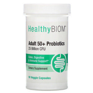 <img alt="HealthyBiom, Adult 50+ Probiotics, 25 Billion CFU, 90 Veggie Capsules" title="HealthyBiom, Adult 50+ Probiotics, 25 Billion CFU, 90 Veggie Capsules,898220015764"