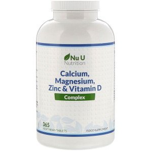 <img alt="Nu U Nutrition, Calcium, Magnesium, Zinc & Vitamin D Complex, 365 Vegetarian Tablets" title="Nu U Nutrition, Calcium, Magnesium, Zinc & Vitamin D Complex, 365 Vegetarian Tablets,810028760028"