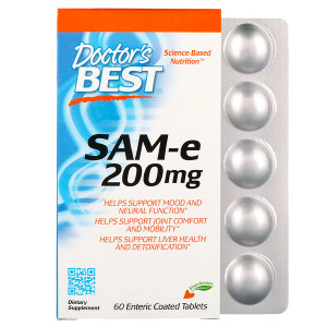 <img alt="Doctors Best, SAM-e, 200 mg, 60 Enteric Coated Tablets" title="Doctors Best, SAM-e, 200 mg, 60 Enteric Coated Tablets,753950002067"