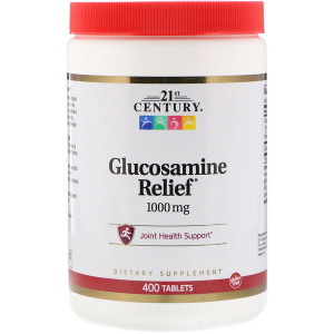 <img alt="21st Century, Glucosamine Relief, 1,000 mg, 400 Tablets" title="21st Century, Glucosamine Relief, 1,000 mg, 400 Tablets,740985213940"