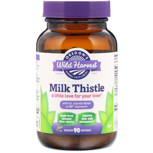 <img alt="Oregons Wild Harvest, Milk Thistle, 90 Gelatin Capsules" title="Oregons Wild Harvest, Milk Thistle, 90 Gelatin Capsules,706195000190"