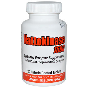 <img alt="Naturally Vitamins, Nattokinase 1500, Systemic Enzyme Supplement, 120 Enteric Coated Tablets" title="Naturally Vitamins, Nattokinase 1500, Systemic Enzyme Supplement, 120 Enteric Coated Tablets,032115100498"