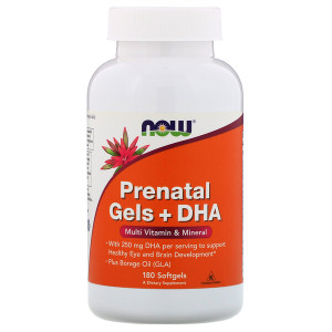<img alt="Now Foods, Prenatal Gels + DHA, 180 Softgels" title="Now Foods, Prenatal Gels + DHA, 180 Softgels,733739038111"