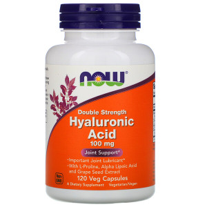 <img alt="Now Foods, Hyaluronic Acid, Double Strength, 100 mg, 120 Veg Capsules" title="Now Foods, Hyaluronic Acid, Double Strength, 100 mg, 120 Veg Capsules,733739031518"