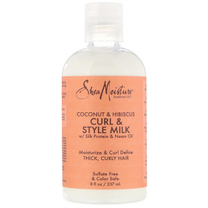 <img alt="SheaMoisture, Coconut & Hibiscus, Curl & Style Milk,  8 fl oz (237 ml)" title="SheaMoisture, Coconut & Hibiscus, Curl & Style Milk,  8 fl oz (237 ml),764302290247"