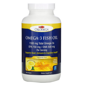 <img alt="Oslomega, Norwegian Omega-3 Fish Oil, Lemon Flavor, 180 Softgels" title="Oslomega, Norwegian Omega-3 Fish Oil, Lemon Flavor, 180 Softgels,898220013944"