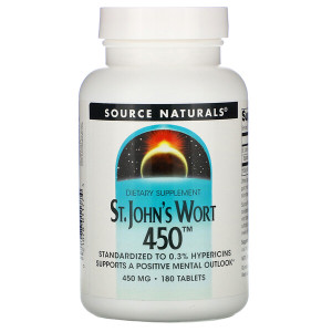 <img alt="Source Naturals, St. Johns Wort 450, 450 mg, 180 Tablets" title="Source Naturals, St. Johns Wort 450, 450 mg, 180 Tablets,021078011774"