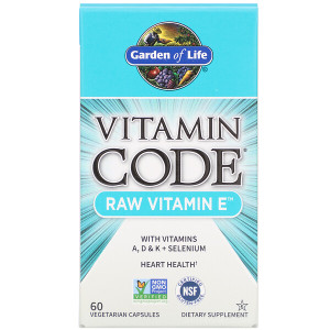 <img alt="Garden of Life, Vitamin Code, Raw Vitamin E, 60 Veggie Caps" title="Garden of Life, Vitamin Code, Raw Vitamin E, 60 Veggie Caps,658010113779"