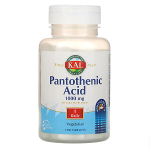 <img alt="KAL, Pantothenic Acid, 1000 mg,  100 Tablets" title="KAL, Pantothenic Acid, 1000 mg,  100 Tablets,021245839101"