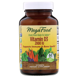 <img alt="MegaFood, Vitamin D3, 2000 IU, 60 Tablets" title="MegaFood, Vitamin D3, 2000 IU, 60 Tablets,051494102213"