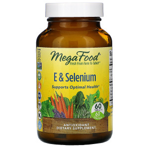 <img alt="MegaFood, E & Selenium, 60 Tablets" title="MegaFood, E & Selenium, 60 Tablets,051494101629"