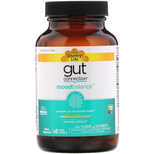<img alt="Country Life, Gut Connection, Mood Balance, 60 Vegan Capsules" title="Country Life, Gut Connection, Mood Balance, 60 Vegan Capsules,015794030171"