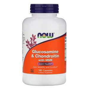<img alt="Now Foods, Glucosamine & Chondroitin with MSM, 180 Capsules" title="Now Foods, Glucosamine & Chondroitin with MSM, 180 Capsules,733739031723"