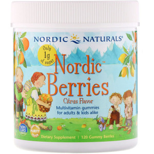 Nordic Naturals, Nordic Berries, Citrus, 120 Gummy Berries