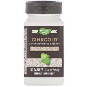<img alt="Natures Way, Ginkgold, Memory & Concentration, 60 mg, 150 Tablets" title="Natures Way, Ginkgold, Memory & Concentration, 60 mg, 150 Tablets,033674152683"
