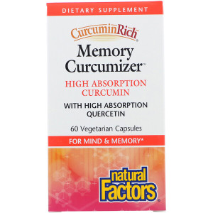 <img alt="Natural Factors, CurcuminRich, Memory Curcumizer, 60 Vegetarian Capsules" title="Natural Factors, CurcuminRich, Memory Curcumizer, 60 Vegetarian Capsules,068958045535"
