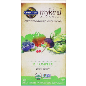<img alt="Garden of Life, mykind Organics, B-Complex, 30 Vegan Tablets" title="Garden of Life, mykind Organics, B-Complex, 30 Vegan Tablets,658010118507"