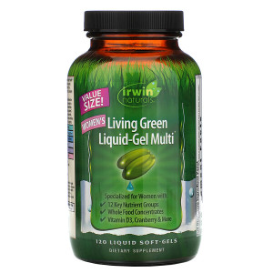 <img alt="Irwin Naturals, Womens Living Green Liquid-Gel Multi, 120 Liquid Soft-Gels" title="Irwin Naturals, Womens Living Green Liquid-Gel Multi, 120 Liquid Soft-Gels,710363575465"