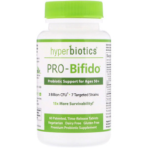 <img alt="Hyperbiotics, PRO-Bifido, Probiotic Support for Ages 50+, 60 Time-Release Tablets" title="Hyperbiotics, PRO-Bifido, Probiotic Support for Ages 50+, 60 Time-Release Tablets,9506000113777"
