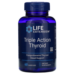 <img alt="Life Extension, Triple Action Thyroid, 60 Vegetarian Capsules" title="Life Extension, Triple Action Thyroid, 60 Vegetarian Capsules,737870200369"