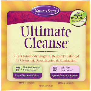 <img alt="Natures Secret, Ultimate Cleanse, 2 Part Total-Body Program, 2 Bottles, 120 Tablets Each" title="Natures Secret, Ultimate Cleanse, 2 Part Total-Body Program, 2 Bottles, 120 Tablets Each,732391500820"