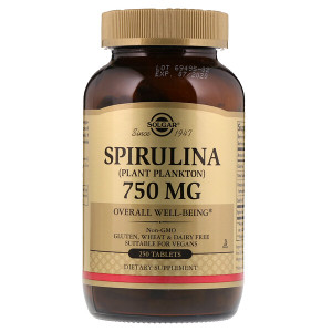 <img alt="Solgar, Spirulina, 750 mg, 250 Tablets" title="Solgar, Spirulina, 750 mg, 250 Tablets,033984026612"