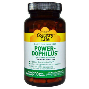 <img alt="Country Life, Power-Dophilus, 200 Vegan Caps" title="Country Life, Power-Dophilus, 200 Vegan Caps,015794030577"