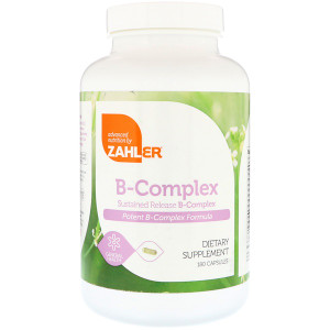 Zahler, B-Complex, Sustained Release B-Complex, 180 Capsules
