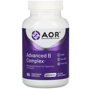 <img alt="Advanced Orthomolecular Research AOR, Advanced B Complex, 90 Vegetarian Capsules" title="Advanced Orthomolecular Research AOR, Advanced B Complex, 90 Vegetarian Capsules,624917081671"