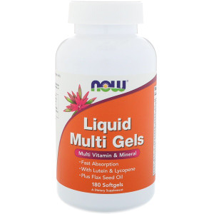 <img alt="Now Foods, Liquid Multi Gels, 180 Softgels" title="Now Foods, Liquid Multi Gels, 180 Softgels,733739038173"