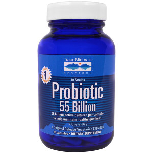 <img alt="Trace Minerals Research, Probiotic, 55 Billion, 30 Capsules" title="Trace Minerals Research, Probiotic, 55 Billion, 30 Capsules,878941002120"