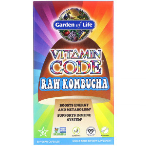 <img alt="Garden of Life, Vitamin Code, RAW Kombucha, 60 Vegan Caps" title="Garden of Life, Vitamin Code, RAW Kombucha, 60 Vegan Caps,658010113939"