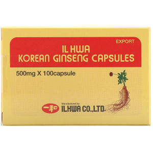 <img alt="Ilhwa, Korean Ginseng Capsules, 500 mg, 100 Capsules" title="Ilhwa, Korean Ginseng Capsules, 500 mg, 100 Capsules,8801223207410"