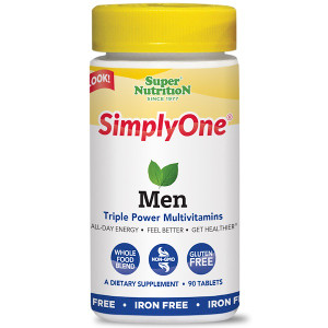<img alt="Super Nutrition, SimplyOne, Men, Triple Power Multivitamins, Iron Free, 90 Tablets" title="Super Nutrition, SimplyOne, Men, Triple Power Multivitamins, Iron Free, 90 Tablets,033739002236"
