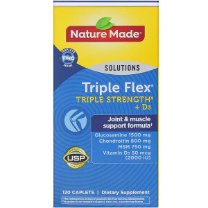 <img alt="Nature Made, Triple Flex, Triple Strength + D3, 120 Caplets" title="Nature Made, Triple Flex, Triple Strength + D3, 120 Caplets,031604011581"