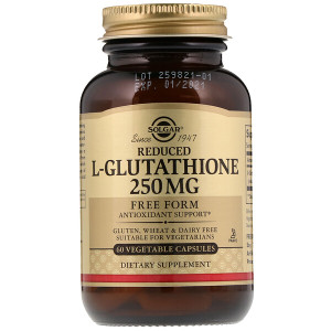 <img alt="Solgar, Reduced L-Glutathione, 250 mg, 60 Vegetable Capsules" title="Solgar, Reduced L-Glutathione, 250 mg, 60 Vegetable Capsules,033984013513"