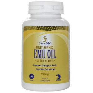 <img alt="Emu Gold, Fully Refined EMU Oil, Ultra Active, 750 mg, 90 Softgels" title="Emu Gold, Fully Refined EMU Oil, Ultra Active, 750 mg, 90 Softgels,076970770571"