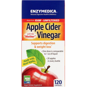 <img alt="Enzymedica, Apple Cider Vinegar with the Mother,  120 Capsules" title="Enzymedica, Apple Cider Vinegar with the Mother,  120 Capsules,670480100998"