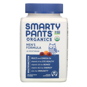 <img alt="SmartyPants, Organics, Mens Complete, 120 Vegetarian Gummies" title="SmartyPants, Organics, Mens Complete, 120 Vegetarian Gummies,817053020820"