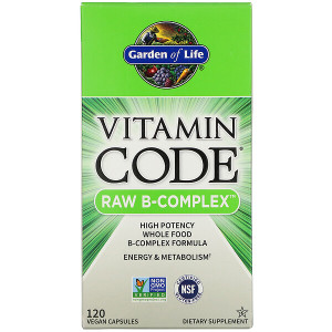 <img alt="Garden of Life, Vitamin Code, Raw B-Complex, 120 Vegan Caps" title="Garden of Life, Vitamin Code, Raw B-Complex, 120 Vegan Caps,658010116503"