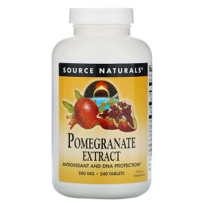 <img alt="Source Naturals, Pomegranate Extract, 240 Tablets" title="Source Naturals, Pomegranate Extract, 240 Tablets,021078020868"