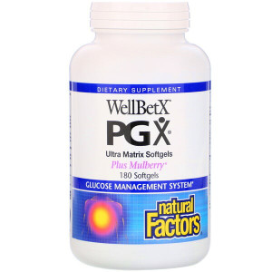 <img alt="Natural Factors, WellBetX PGX, Plus Mulberry, 180 Softgels" title="Natural Factors, WellBetX PGX, Plus Mulberry, 180 Softgels,068958035260"