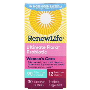 <img alt="Renew Life, Womens Care, Ultimate Flora Probiotic, 90 Billion Live Cultures, 30 Vegetarian Capsules" title="Renew Life, Womens Care, Ultimate Flora Probiotic, 90 Billion Live Cultures, 30 Vegetarian Capsules,631257156679"