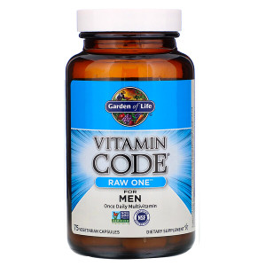 <img alt="Garden of Life, Vitamin Code, Raw One, Once Daily Raw Multi-Vitamin For Men, 75 Veggie Caps" title="Garden of Life, Vitamin Code, Raw One, Once Daily Raw Multi-Vitamin For Men, 75 Veggie Caps,658010114028"