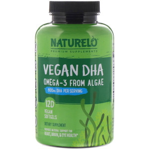 <img alt="NATURELO, Vegan DHA, Omega-3 from Algae, 800 mg, 120 Vegan Softgels" title="NATURELO, Vegan DHA, Omega-3 from Algae, 800 mg, 120 Vegan Softgels,628110628466"