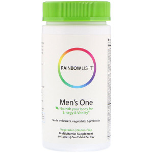 <img alt="Rainbow Light, Mens One, 90 Tablets" title="Rainbow Light, Mens One, 90 Tablets,021888108923"