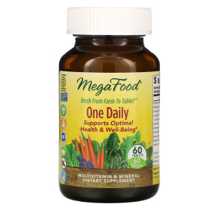 <img alt="MegaFood, One Daily, 60 Tablets" title="MegaFood, One Daily, 60 Tablets,051494101513"